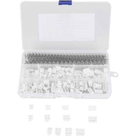 Kit de 560 connecteurs Dupont JST-XHP/XH, 2/3/4/5 broches mâles/femelles, pas 2,54 mm, boîtiers et cosses (1/5)