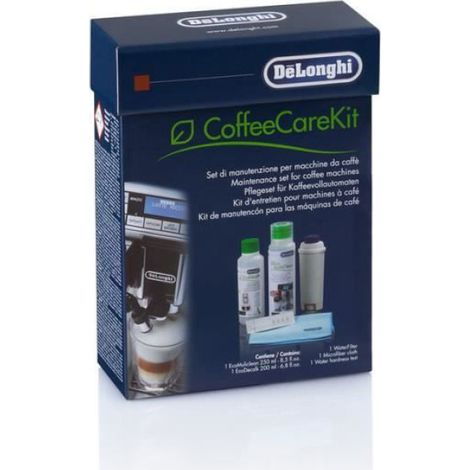 Kit Entretien Machine A Cafe - 2 Decalcifiant Eco 100 Ml - Filtre Eau - Nettoyant Lait - Chiffon Microfibre - Brosse Spatule - Testeur Ph - Guide Entretien - 1 Unite (1/3)