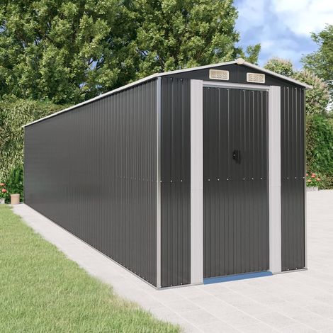 Abri de jardin Anthracite 192x855x223 cm Métal galvanisé