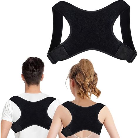 Correcteur de posture dorsal, correcteur de posture pour hommes et femmes, appareil de musculation du dos ajustable, soutien respiratoire ajustable pour hommes et femmes, soutien des épaules, de la nu (1/5)