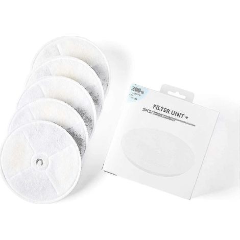 Petkit Filter Cartridge 5 Pieces Compatible Use On Eversweet 2.0 3.0 Cybertail Water Dispensers-c( ) (1/5)