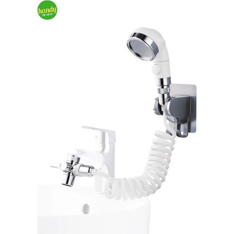 Set doccetta in abs per lavabo da bagno modello fast attacco flessibile 1/2". attacco aeratore m22 AMBRA WATER