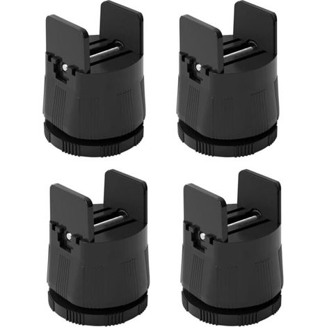 Bardusch-Rehausseurs meubles plastique réglables 1–8 cm, antidérapants silencieux, pour lit, canapé, bureau, table, chaise (1/5)