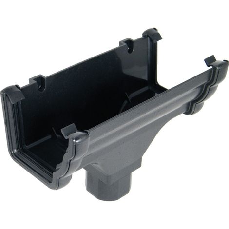 FloPlast Niagara Cast Iron Effect uPVC Running Outlet (1/2)