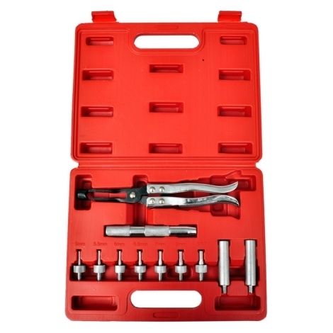 Kit pinze e adattatori rimozione/sostituzione/installazione guarnizioni/valvole Stelo/Seal Valve 11pz (1/2)