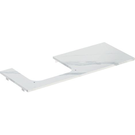 Geberit ONE Plaque de lavabo, découpe à gauche, pour lavabo à (1/2)