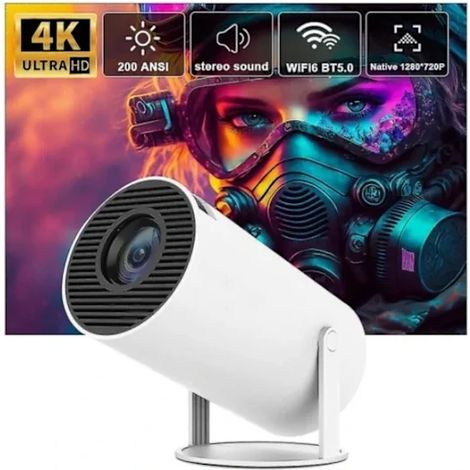Filiyano – Projecteur d'ambiance Halloween et Noël 4 K Android 11 Double Wi-Fi 6 200 Mbit/s BT 5.0 1080p 1280 x 720p (1/5)