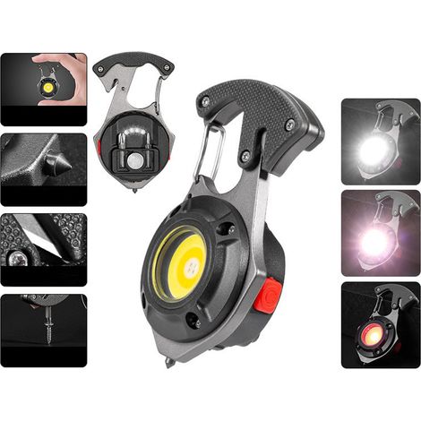 Mini lampe torche LED porte-clés ultra-compacte, puissante et ultra-légère. (1/5)
