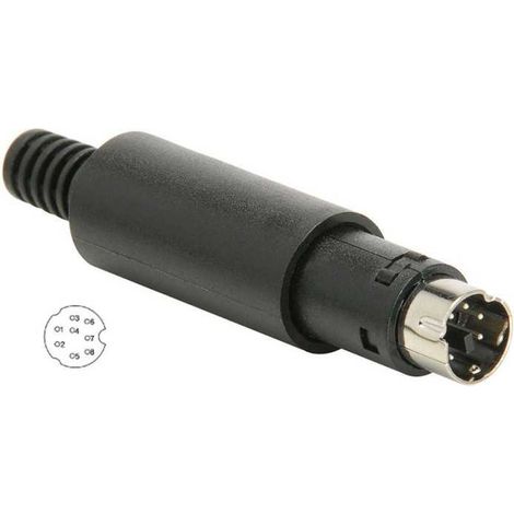Connettore Mini din maschio 8 vie