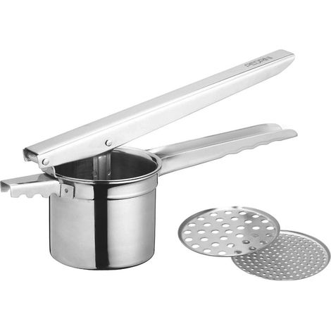 Schiacciapatate in acciaio inox 2 dischi pedrini (1/2)