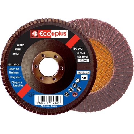 Disco ECO+PLUS Ø 115 EA-40 DISCO LAMINAS ECO+PLUS Ø 115 EA-40 SOPORTE FIBRA