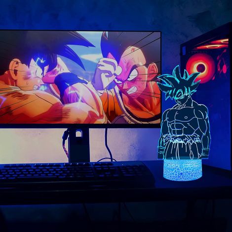 3D-Nachtlicht für Kinder, Anime Dragon Ball Z Goku, Fernbedienung, 16 Farben (1/5)
