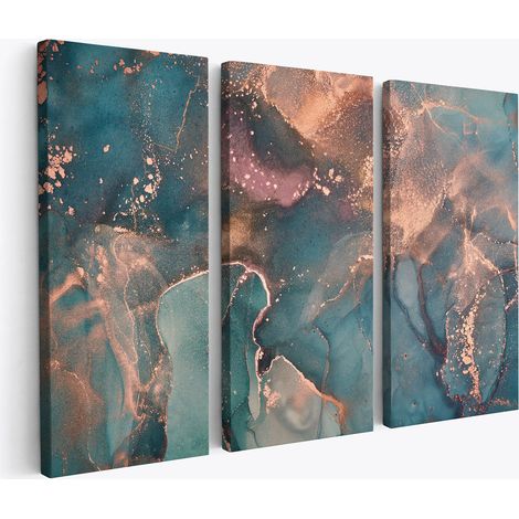 Tableau triptyque - Abstrait (1/4)
