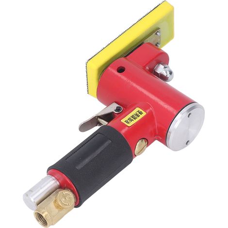 Ponceuse orbitale aléatoire pneumatique à main pour carrosserie menuiserie composites, alliage zinc, 3mm, 13000tr/min, 1/4in, kit 4 pcs (1/5)