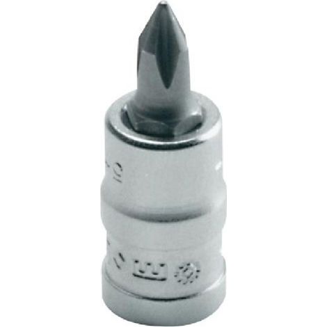 Douille tournevis - Type Philips 1/4'' - Acier Chrome Vanadium et embout Silicium S2 – Manipulation facilitée – MOB