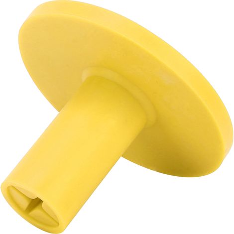 Porte-tee de golf en caoutchouc pour practice, entraînement, terrain d'entraînement, support jaune pour tapis (1/5)