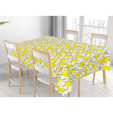 Tovaglia Per Salotto Cucina Tavolo 100% Cotone Made In Italy Peschiera RP, misura140x240colorePeschiera (1/4)