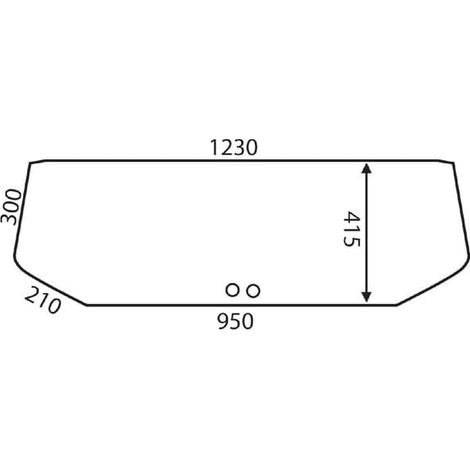 Cristal trasero superior parte inferior UNIVERSAL D6748 (1/2)