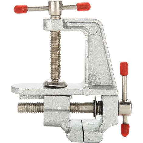 Mini morsa da tavolo in lega di alluminio per hobby, creazione di gioielli e modellismo con ganasce regolabili -Crezuo