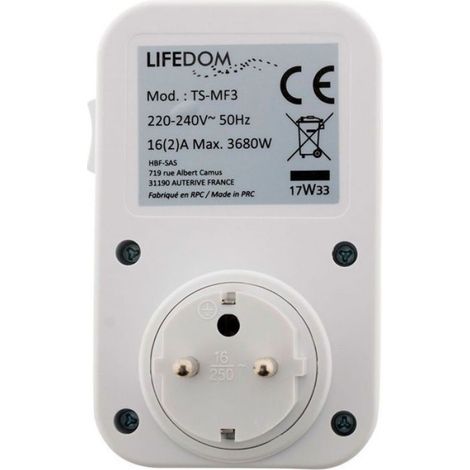 Programmateur - journalier mécanique inter. Voyant - 3500W (1/3)