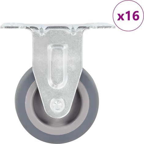 vidaXL Ruedas fijas 16 unidades 50 mm (1/4)