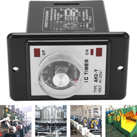 JYIO/匠意源 AH2-Y 60M Miniatur-Zeiger-Zeitrelais, 8 Pins, 220 V AC (1/5)