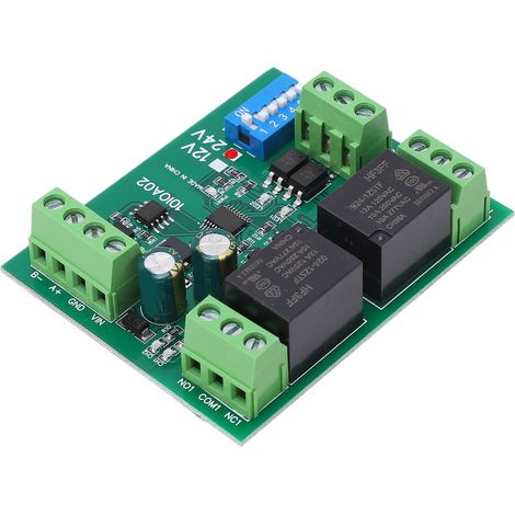 Module relais 2 voies carte commande interrupteur RS485 24V DC pour équipement (1/5)
