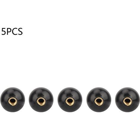 5 pièces Bouton de Boule Bakélite Ronde avec Écrou à Vis en Cuivre Intégré BM10x32 (1/5)