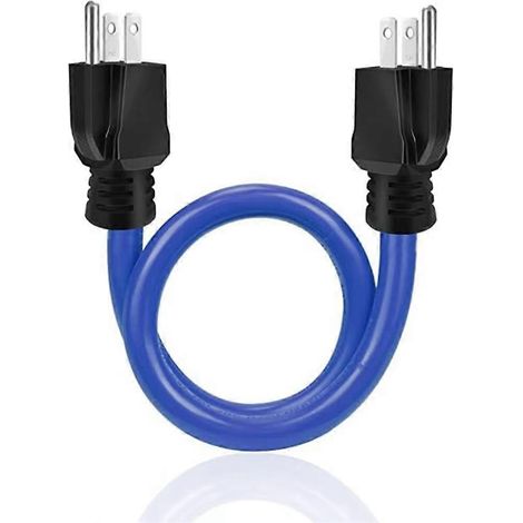 Rallonge triple mâle-mâle pour commutateur de transfert, double mâle 5-15P 12AWG 125V, adaptateur pour générateur avec prise américaine (1/5)