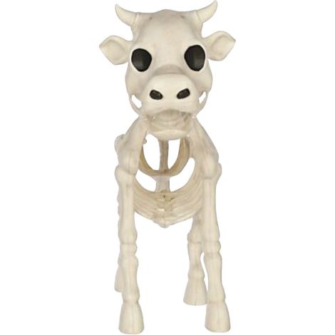Squelette de vache décoration Halloween intérieur extérieur, nouveau squelette bovin effrayant 2023, accessoire effrayant pour fête, props squelette vache solde, 180cm (1/5)