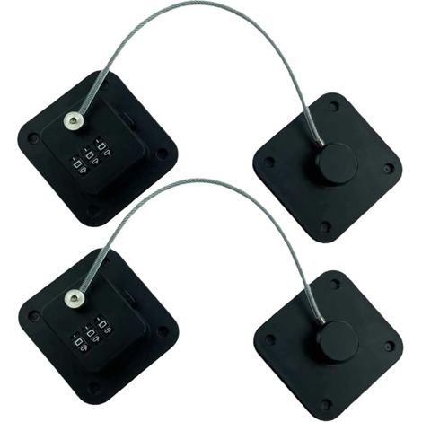 Cadenas à combinaison TEHAUX en 2 pièces pour portes de réfrigérateur (1/5)