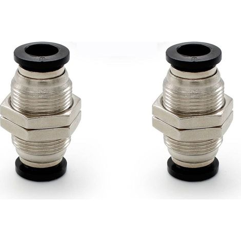 "2pcs Connecteurs Pneumatiques, Connecteur Rapide Pneumatique Diamètre du Tuyau Raccordable( 10 MM,Blanc)
" (1/5)