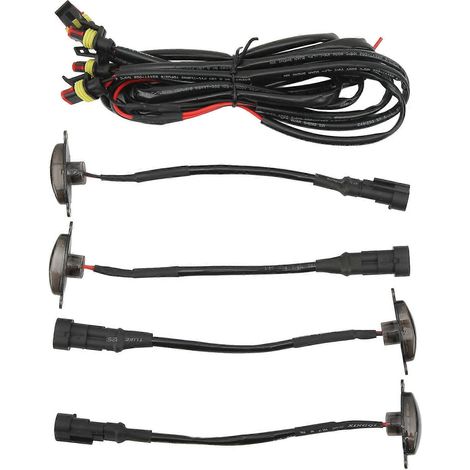 Clignotants LED avec cache, 3000K, éclairage jaune pour calandre avant de voiture (1/5)