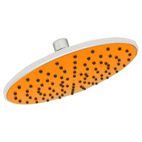 Pommeau de douche Dianhydro avec fonction e'conomie d'eau orange pour douche   20 cm jet unique avec syste'me anticalcaire accessoires de douche salle de bain Arancione