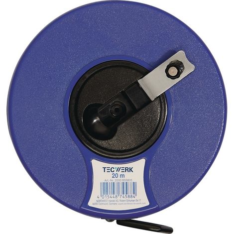 TECWERK Kapselbandmaß L.30m Bandbr.13mm 2 mm/cm EG II ABS Nylon-Fiber TECWERK