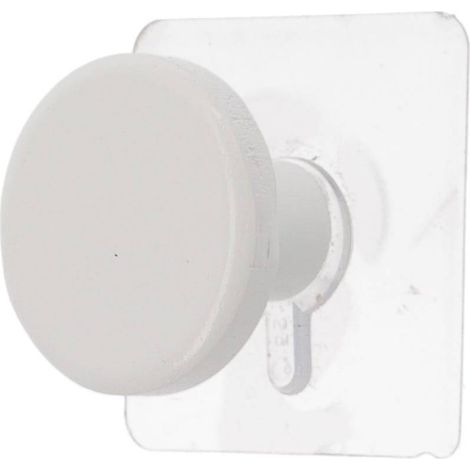 Kleiderhaken aus bambus d4,5cm, bemalt auf sticker - weiss - Tendance