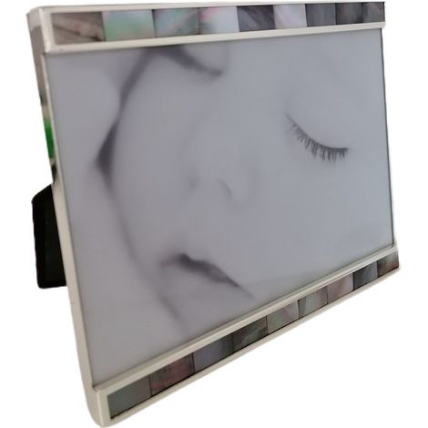 Porta foto da tavolo album cornice in metallo 10x15 cm per ritratti moderno vintage bellissimo e particolare (1/5)
