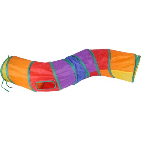 Way Collapsible Cat Tunnel - Interactive Pop-up Maze House Toy - Play Tunnel for Cat Puppy Rabbit Small Animal
