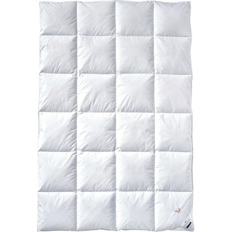 Couette en duvet couleur chaude cassette IV dimensions 135 - 140 x 200 cm (1/5)