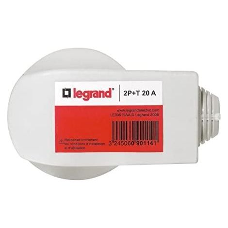 Legrand Winkeleinspeisestecker Weiß 20A 380V