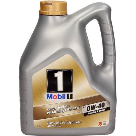 ACEITE MOBIL MOBIL1 0W40 4L FS SN/CF / A3/B4 / 229.3 229.5 / 502.00 505.00 / A40 / 503.01