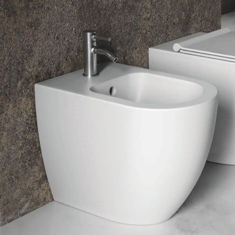 Bidet Filo Muro FORM - Installazione a Terra - Filomuro - In Ceramica - Contemporaneo (1/5)