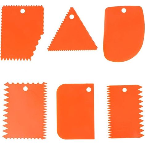 6pcs plastique argile grattoir poignée sculpté sculpture en argile bricolage outil poterie argile grattoir en céramique outils dentelés (1/5)