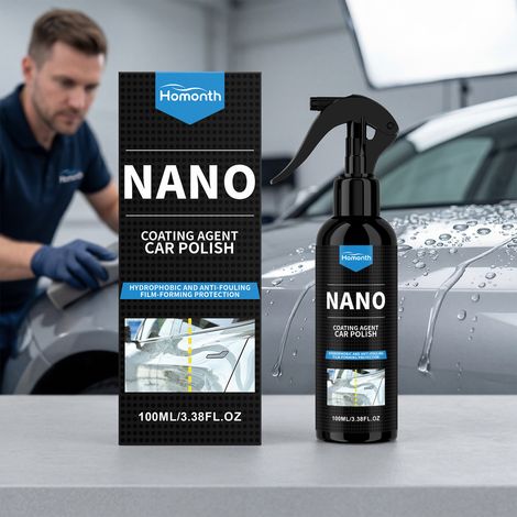 Nano-coating agent for waterproof, stain-resistant, dustproof, brightening, scratch-resistant, wear-resistant, and long-lasting penetrating automotive coatings -- 100ml (1/5)