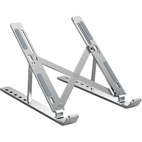Support pour ordinateur portable,6 niveaux réglables,Refroidisseur ventilé en aluminium,Compatible avec la plupart des modèles (1/5)