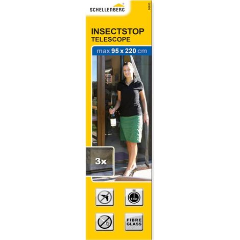 Schellenberg - IS-Teleskopvorhang 95x220cm anthrazit - 50653 (1/3)