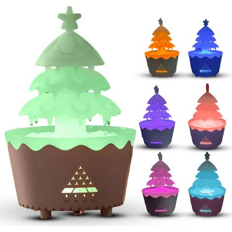 Humidificateur d'air diffuseur sapin de Noël cascade goutte de pluie 250 ml (1/5)