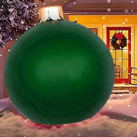 Boule de Noël décorative gonflable de 60 cm pour l'extérieur, en PVC, idéale pour décorer un sapin de Noël. (1/5)