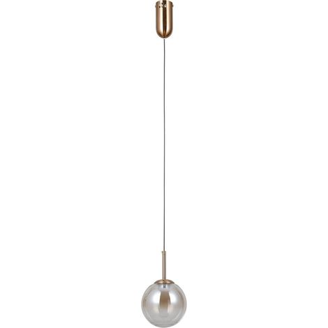 Lámpara colgante LED Velada color oro ALU italux PND-34381-1-HBR (1/2)