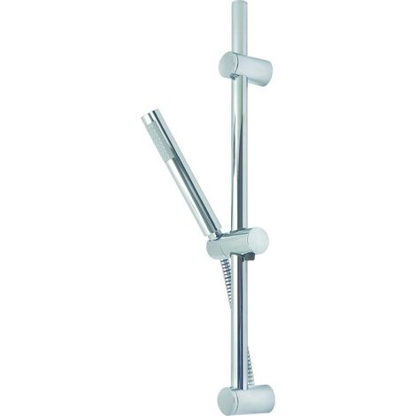 Garniture de douche New Astra chromé avec barre 650 mm